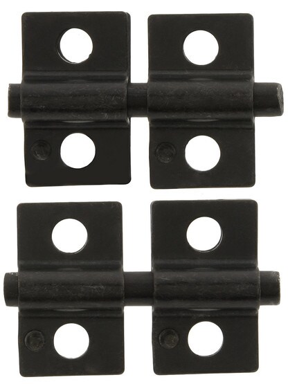 Pair of 3/4 inch x 1 1/4 inch Mounting Friction Hinges in Oil-Rubbed Bronze